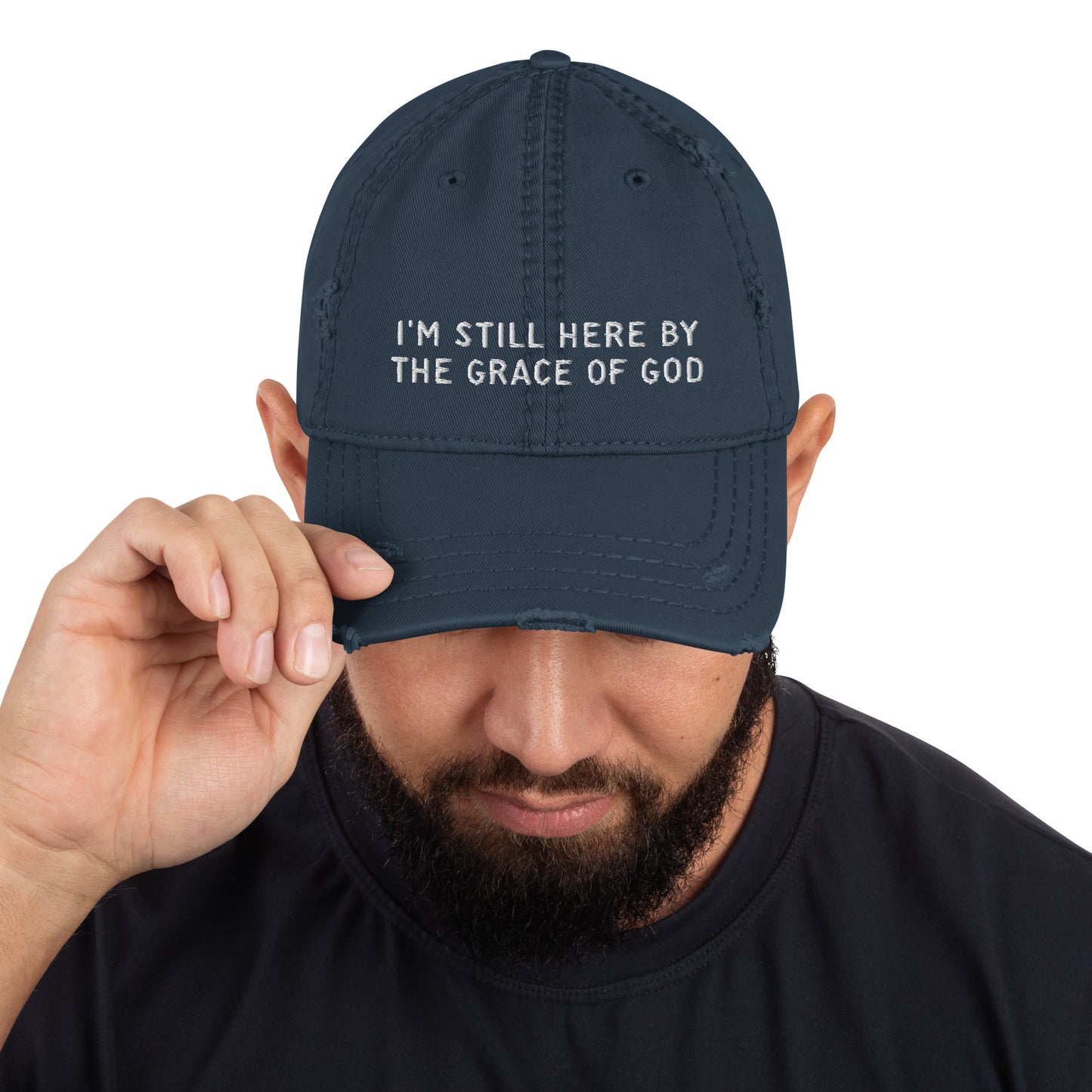 I'm Still Here distressed hat