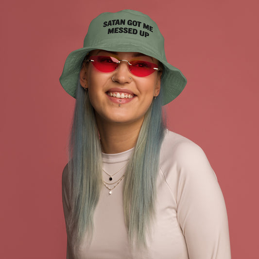 Satan Got Me Messed Up bucket hat