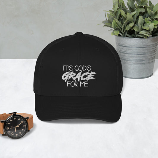 It's God's Grace for Me trucker cap