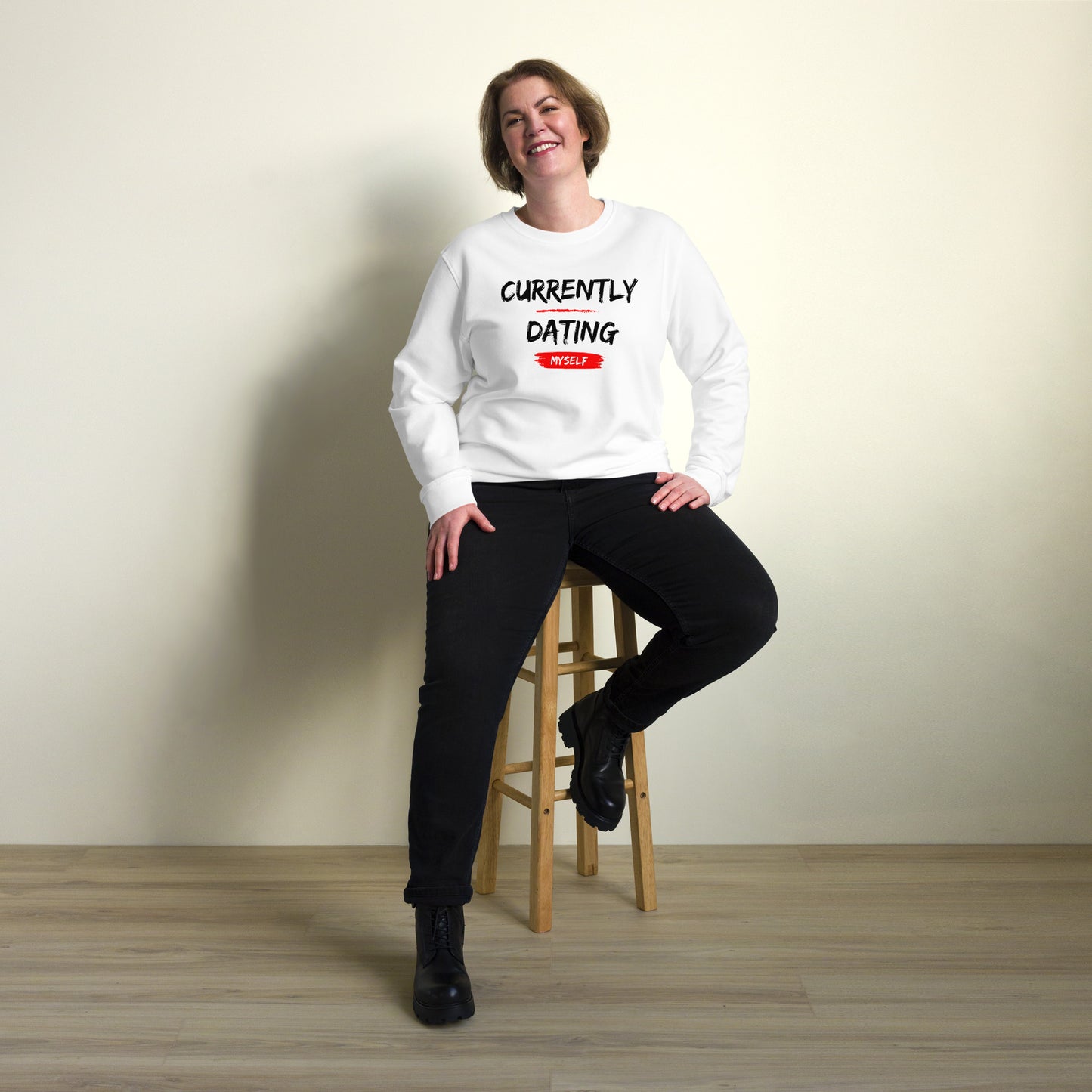 Currently Dating Myself unisex sweatshirt
