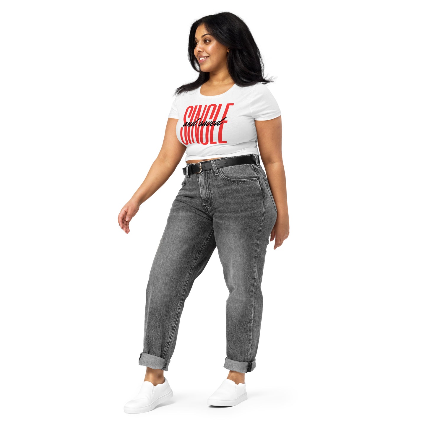 Single and Saved Crop Tee