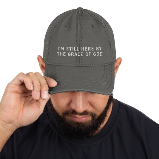 I'm Still Here distressed hat