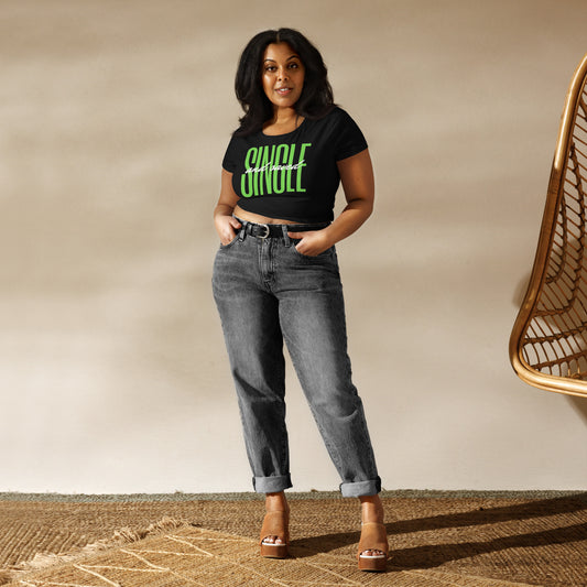 Single and Saved crop tee