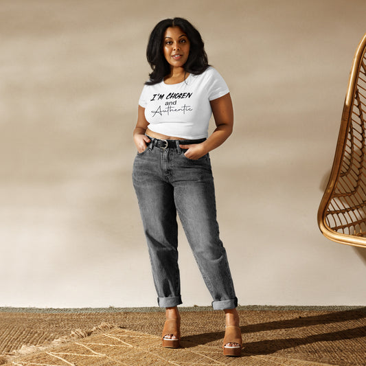 Chosen and Authentic crop tee